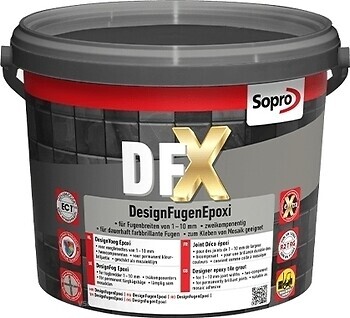 Фото Sopro DFX Design Joint Epoxy каменно-серая 3 кг