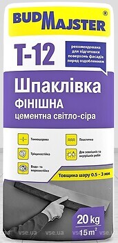 Фото BudMajster Т-12 светло-серая 20 кг