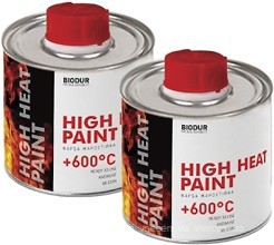 Фото Biodur High Heat Paint 0.2 л серебристая