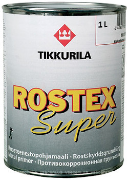 Фото Tikkurila Rostex Super светло-серая 1 л