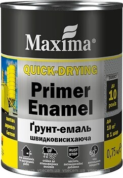 Фото Maxima Primer Enamel 0.75 кг черная матовая