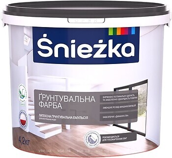 Фото Sniezka Грунтующая краска белая 4.2 кг
