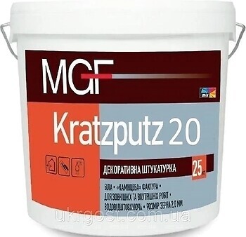 Фото MGF Kratzputz 20 25 кг