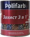 Фото Polifarb Захист 3 в 1 0.9 кг красно-коричневая