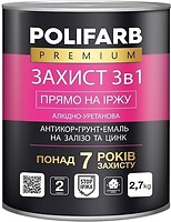 Фото Polifarb Захист 3 в 1 0.9 кг антрацит