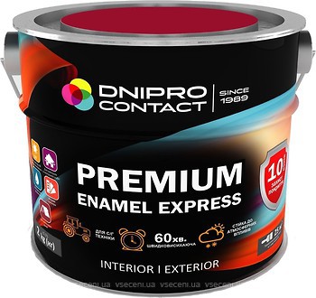 Фото Дніпро-Контакт Premium Enamel Express белая 2 кг