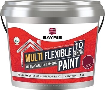 Фото Байріс Multi Flexible Paint красно-коричневая 1 кг