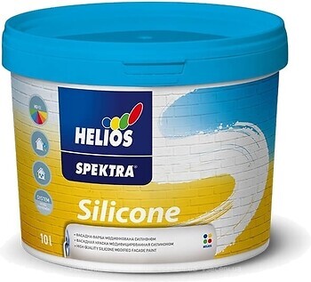 Фото Helios Spektra Silicone B1 белая 10 л