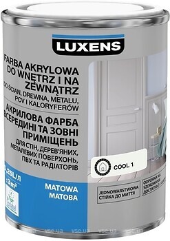 Фото Luxens акриловая эмаль матовая 0.25 л слоновая кость (cool 1)