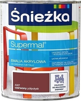 Фото Sniezka Supermal акриловая капучино полуглянцевая 0.8 л