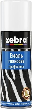 Фото Зебра Эмаль глянцевая профессиональная голубая 400 мл