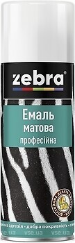 Фото Зебра Эмаль матовая профессиональная белая 400 мл