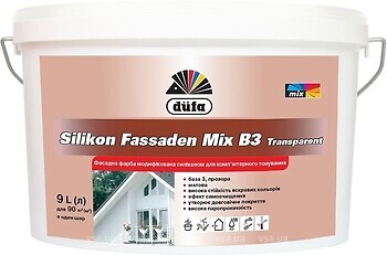 Фото Dufa Silikon Fassaden Mix B3 Transparent 9 л