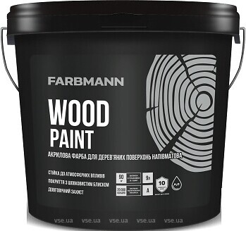 Фото Farbmann Wood Paint белая 0.9 л