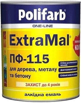 Фото Polifarb ExtraMal 2.7 кг темно-серая
