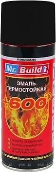 Фото Mr.Build жаростойкая 600°C черная матовая 400 мл