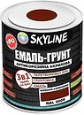 Фото Skyline Эмаль 3 в 1 акрил-полиуретановая красно-коричневая 0.9 кг (E3-13009-S-09)