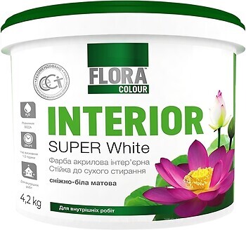 Фото Flora Super White Interior 14 кг (1906)