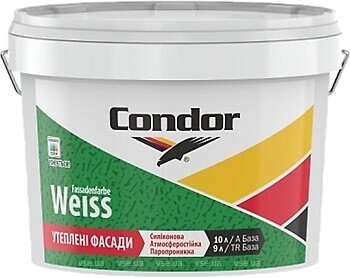 Фото Condor Fassadenfarbe Weiss 5 л