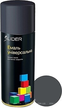 Фото Slider Эмаль универсальная серый антрацит 400 мл