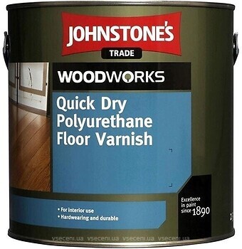 Фото Johnstone’s Quick Dry Polyurethane Floor Varnish 2.5 л глянцевый