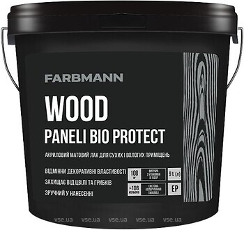 Фото Farbmann Wood Paneli Bio Protect база EP 0.9 л