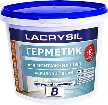 Фото Lacrysil акриловый для монтажных швов B белый 1.2 кг