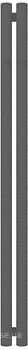 Фото Terma Rolo Hanger 1200x95 Black mat