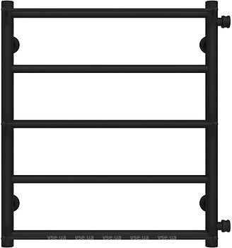 Фото Deffi Ladder 500x600/5 боковое правое черный (C.LK.60.50.5.B.C)
