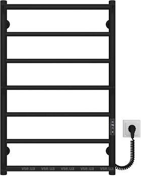 Фото Deffi Ladder Е 500x800/7 правый черный (C.LK.80.50.7.E.B.R.1)
