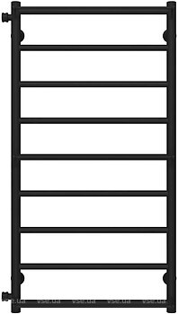 Фото Deffi Ladder 500x1000/9 боковое левое черный (C.LK.100.50.9.B.B)
