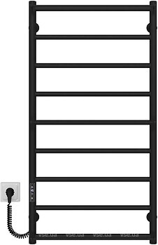 Фото Deffi Ladder Е 500x1000/9 левый черный (C.LK.100.50.9.E.B.L.1)