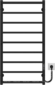 Фото Deffi Ladder Е 500x1000/9 правый черный (C.LK.100.50.9.E.B.R.1)