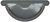 Фото Акведук Заглушка внешняя универсальная с уплотнителем 125/87 125 мм графитовый