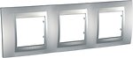 Фото Schneider Рамка Unica MGU6.006.30 трехпостовая горизонтальная