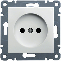 Фото Hager Розетка Lumina-2 WL1010 без заземлением