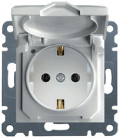 Фото Hager Розетка Lumina-2 WL1150 с крышкой