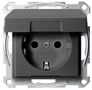 Фото Schneider Розетка Merten System M MTN2310-0414 с заземлением и крышкой