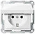 Фото Schneider Розетка Merten System M MTN2310-0319 с заземлением и крышкой