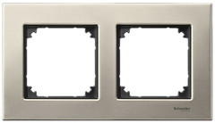 Фото Schneider Рамка Merten M-Elegance MTN403205 двухпостовая