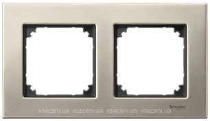 Фото Schneider Рамка Merten M-Elegance MTN403205 двухпостовая