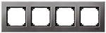 Фото Schneider Рамка Merten M-Elegance MTN403414 четырехпостовая