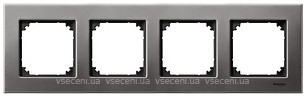 Фото Schneider Рамка Merten M-Elegance MTN403414 четырехпостовая