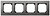 Фото Schneider Рамка Merten M-Elegance MTN403414 четырехпостовая