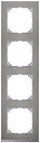 Фото Schneider Рамка Merten M-Pure Decor MTN4040-3646 четырехпостовая