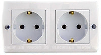 Фото Mono Electric Розетка Octans 104-010107-120 двойная с заземлением