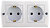 Фото Mono Electric Розетка Octans 104-010107-120 двойная с заземлением