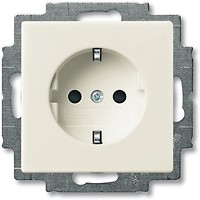 Фото ABB Розетка Basic 55 (20 EUC-92-507) с заземлением
