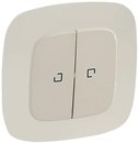 Фото Legrand Выключатель Valena Allure (752809-754311) двухклавишный с подсветкой