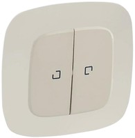 Фото Legrand Выключатель Valena Allure (752809-754311) двухклавишный с подсветкой